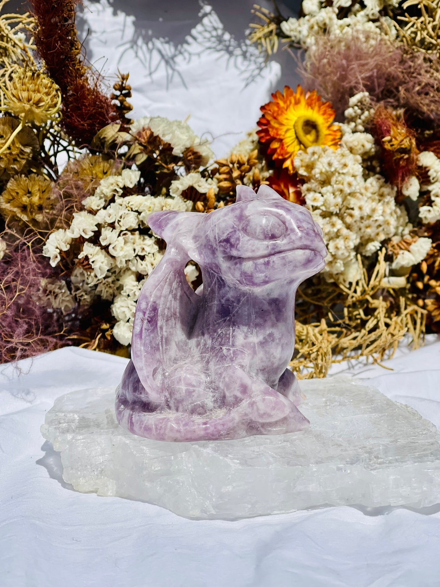 Lepidolite Toothless Dragon