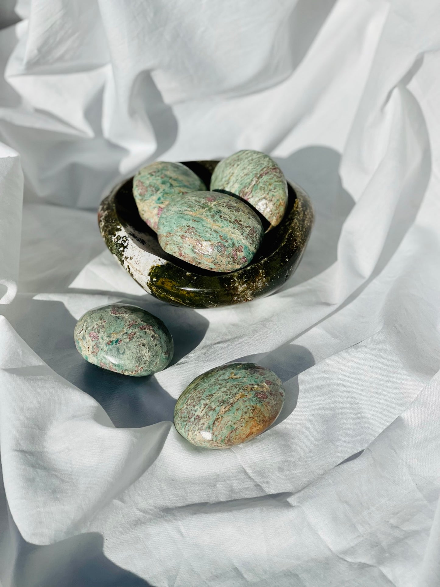 Ruby Fuchsite Palmstone