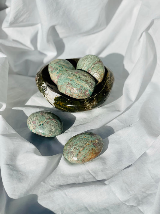 Ruby Fuchsite Palmstone