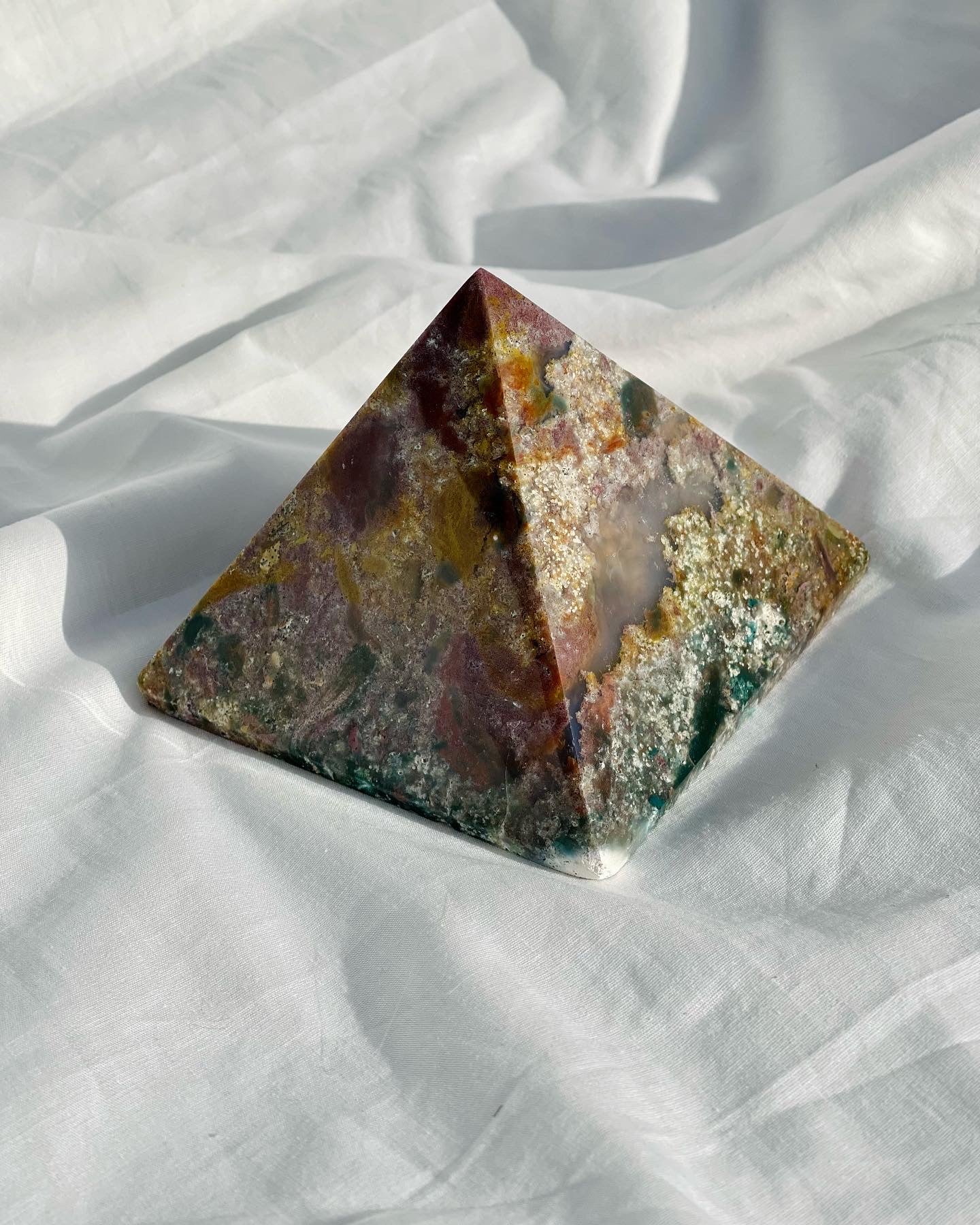 Ocean Jasper Pyramid