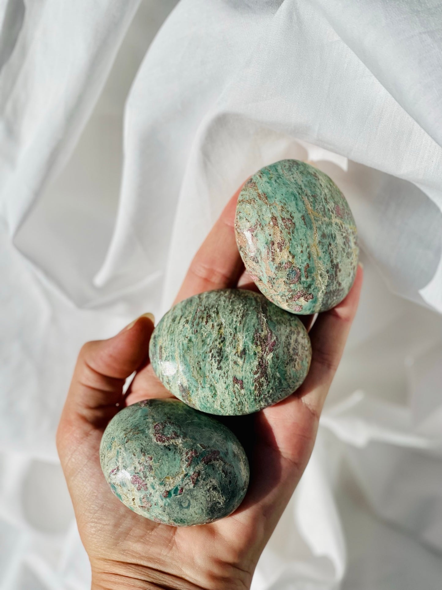 Ruby Fuchsite Palmstone