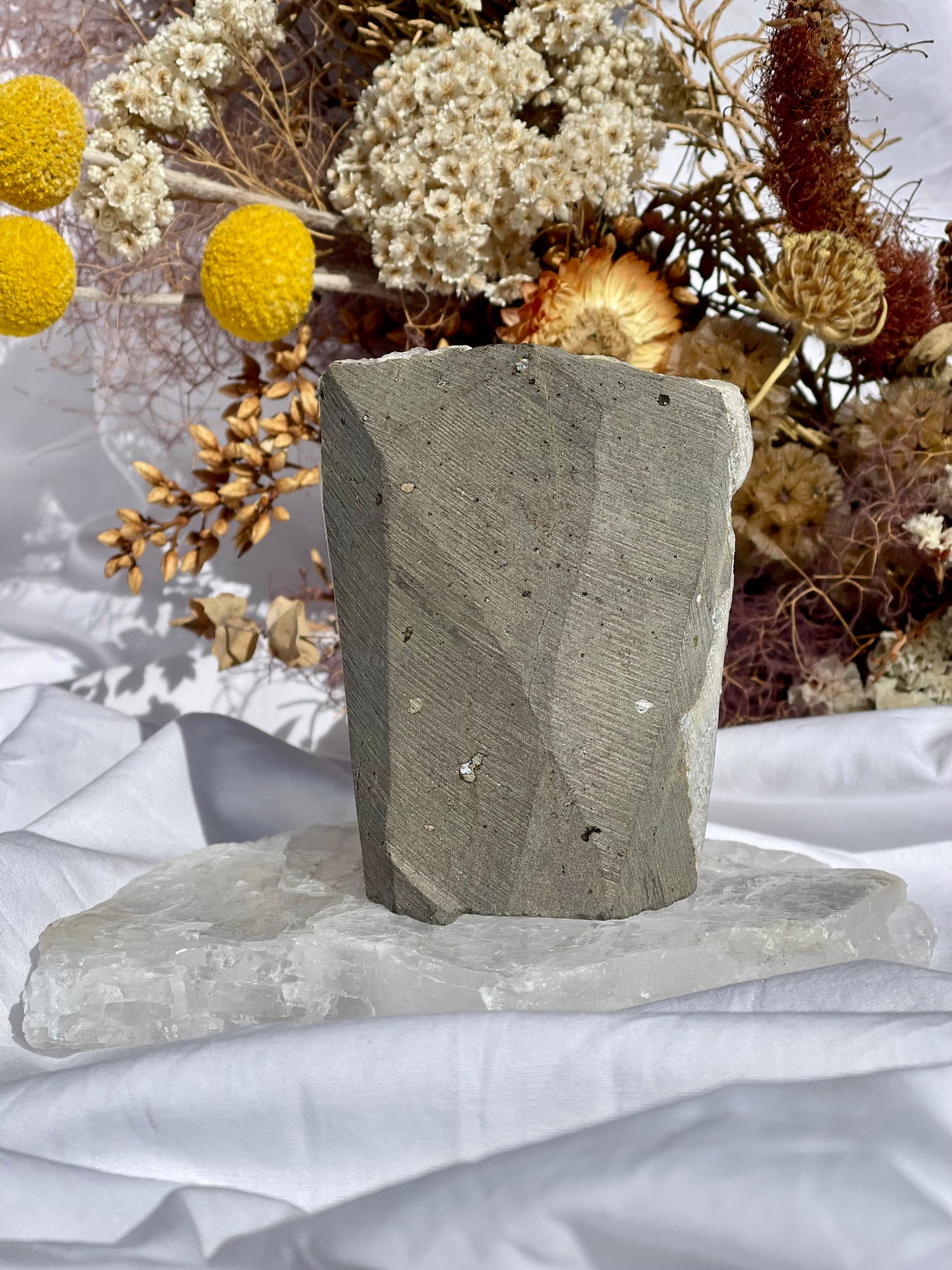 Amethyst With Calcite Cluster