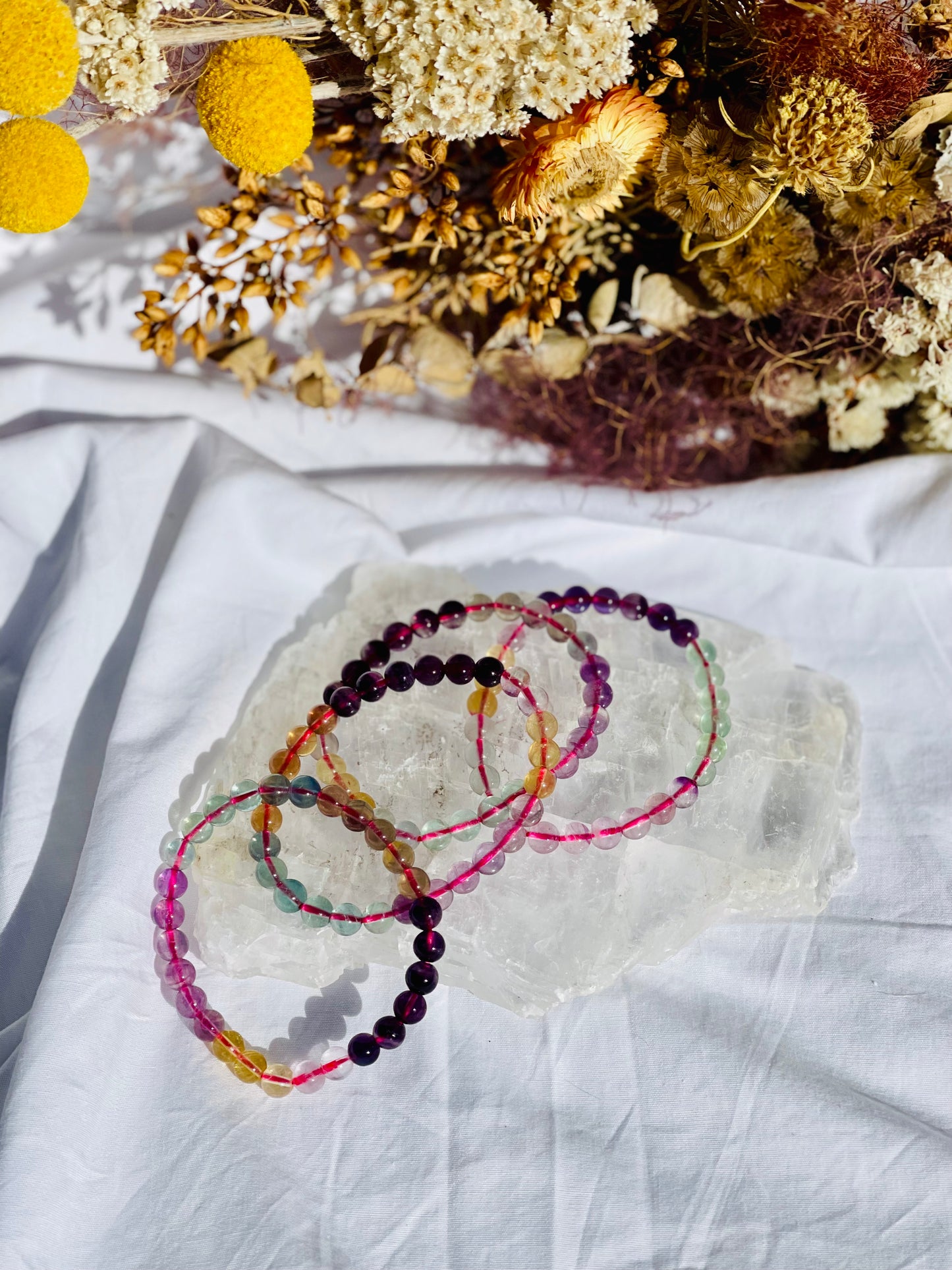 Mixed Fluorite Bracelet | 6mm