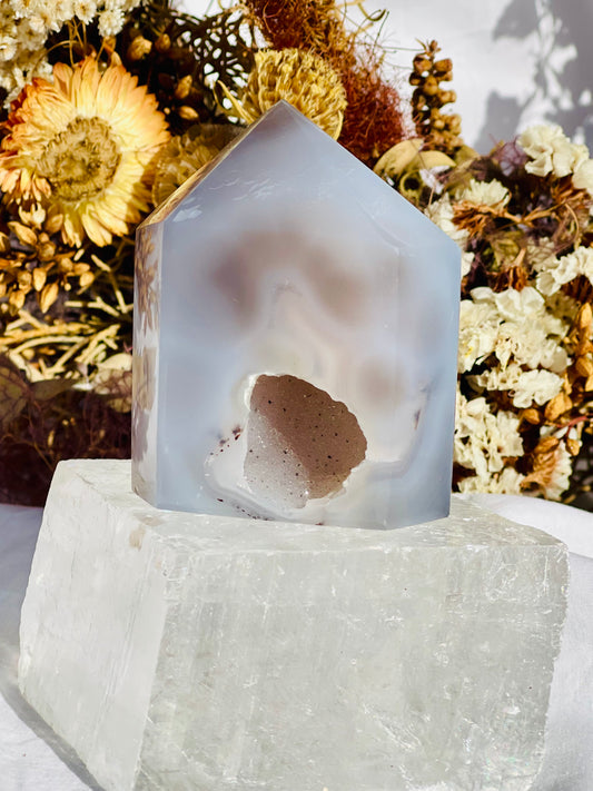 Druzy Agate Point