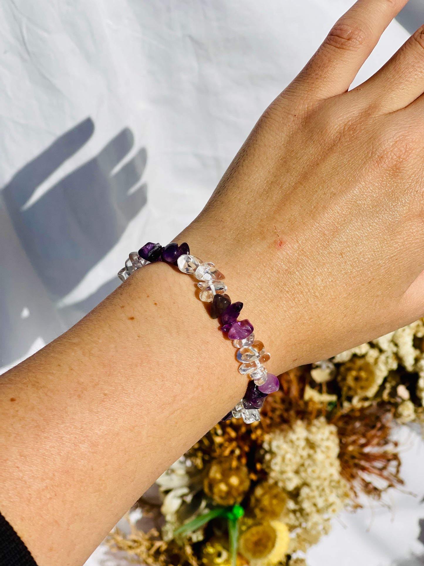 Amethyst | Quartz Chip Bracelet