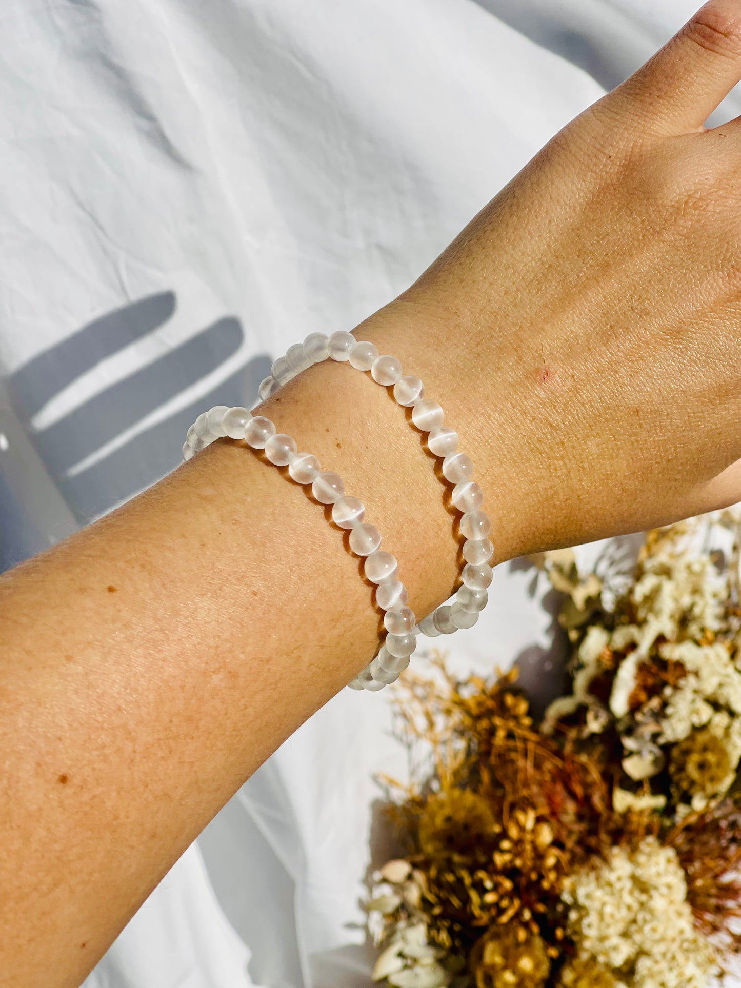 Selenite Bracelet | 6mm