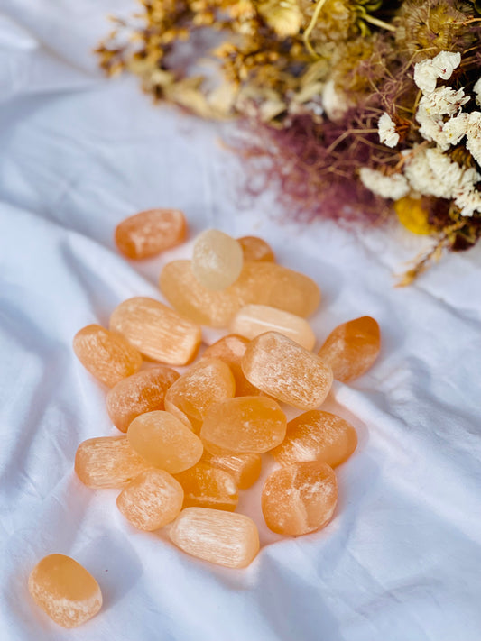 Peach Selenite Tumble