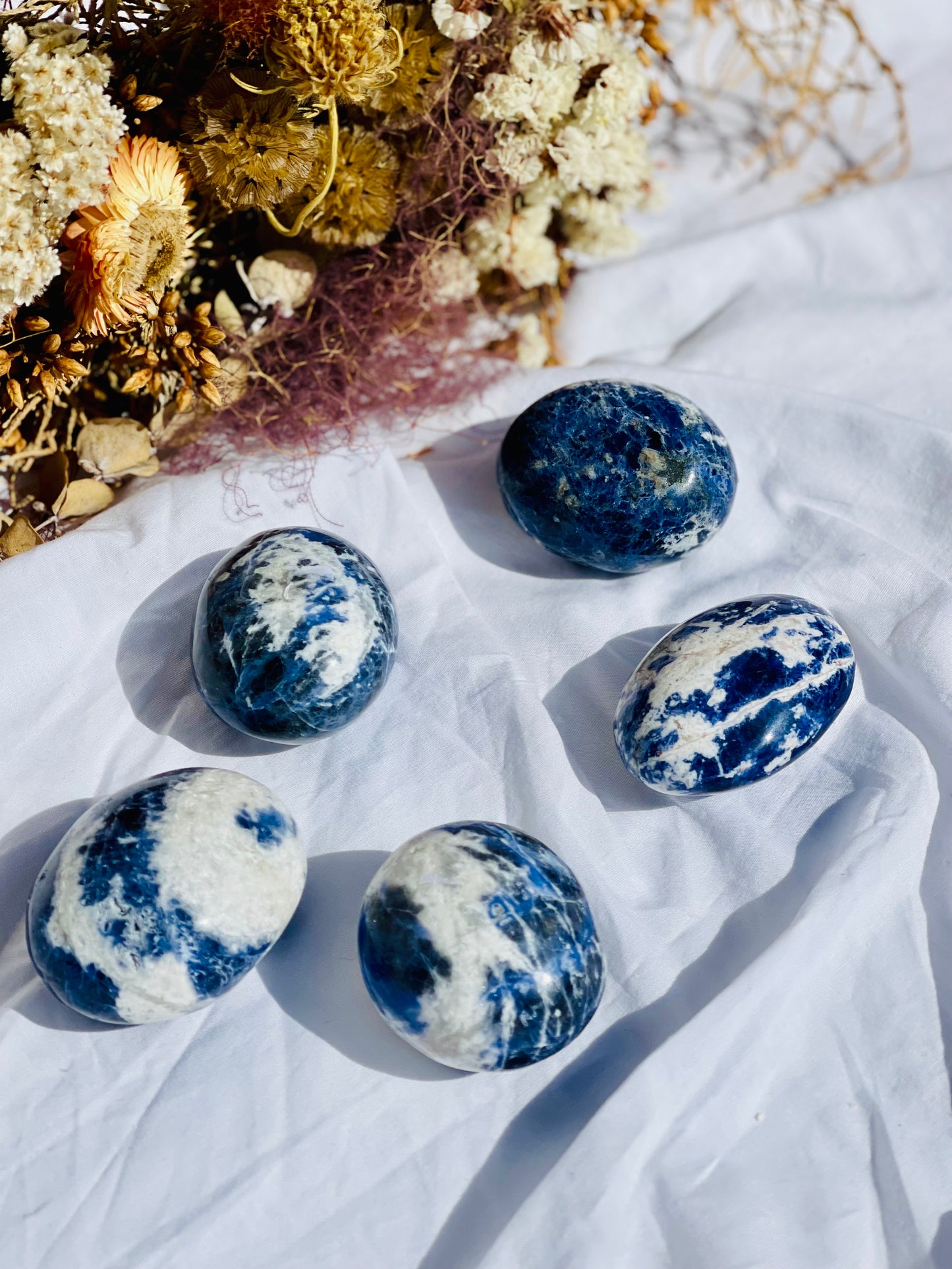 Sodalite Palm Stone