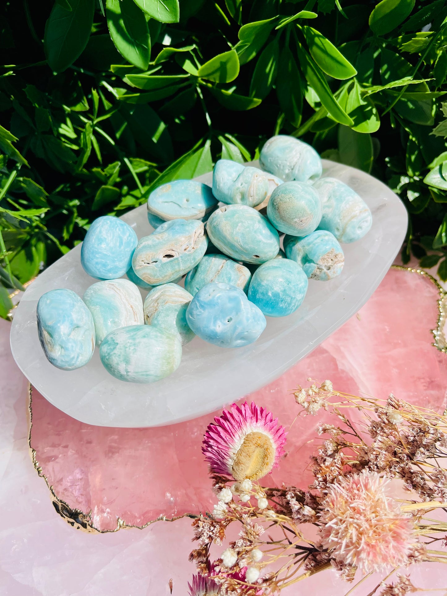 Blue Aragonite Tumble