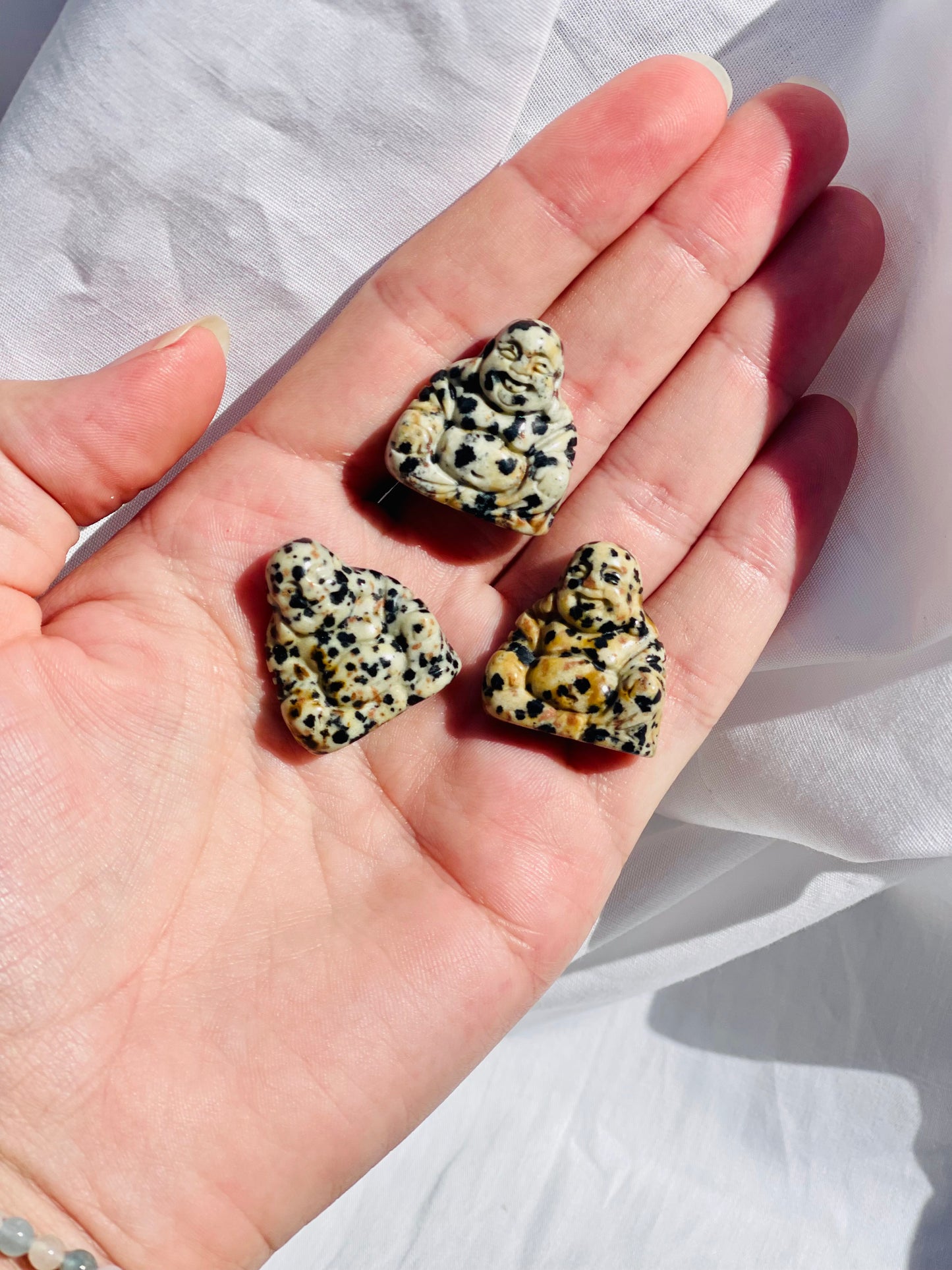 Dalmatian Jasper Buddha