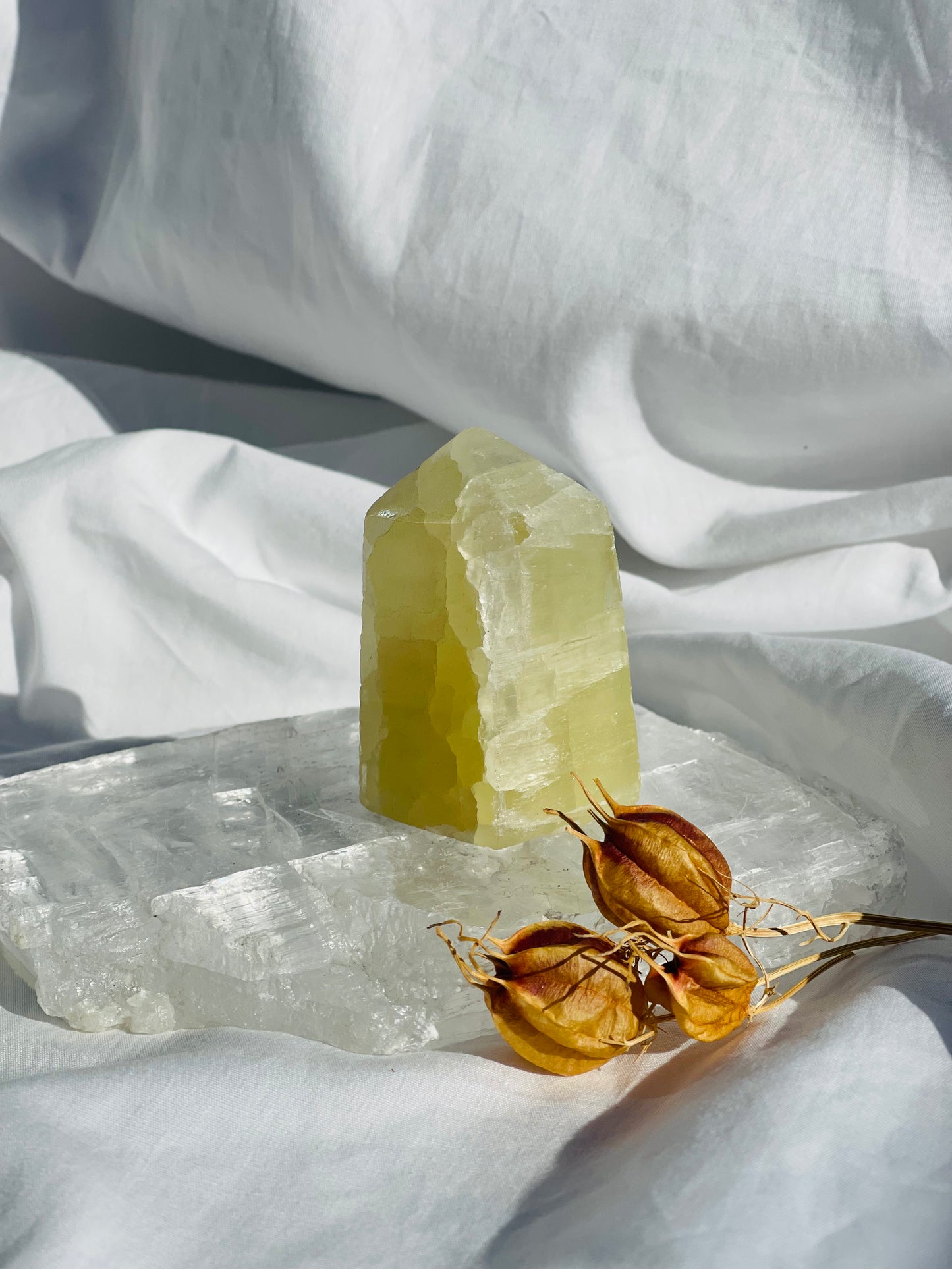 Lemon Calcite Point