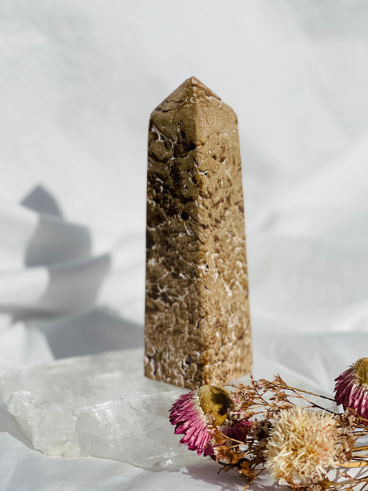 Chocolate Calcite Point