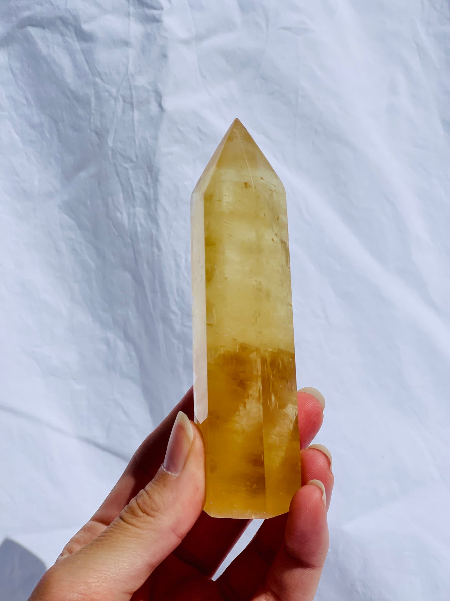 Honey Calcite Point