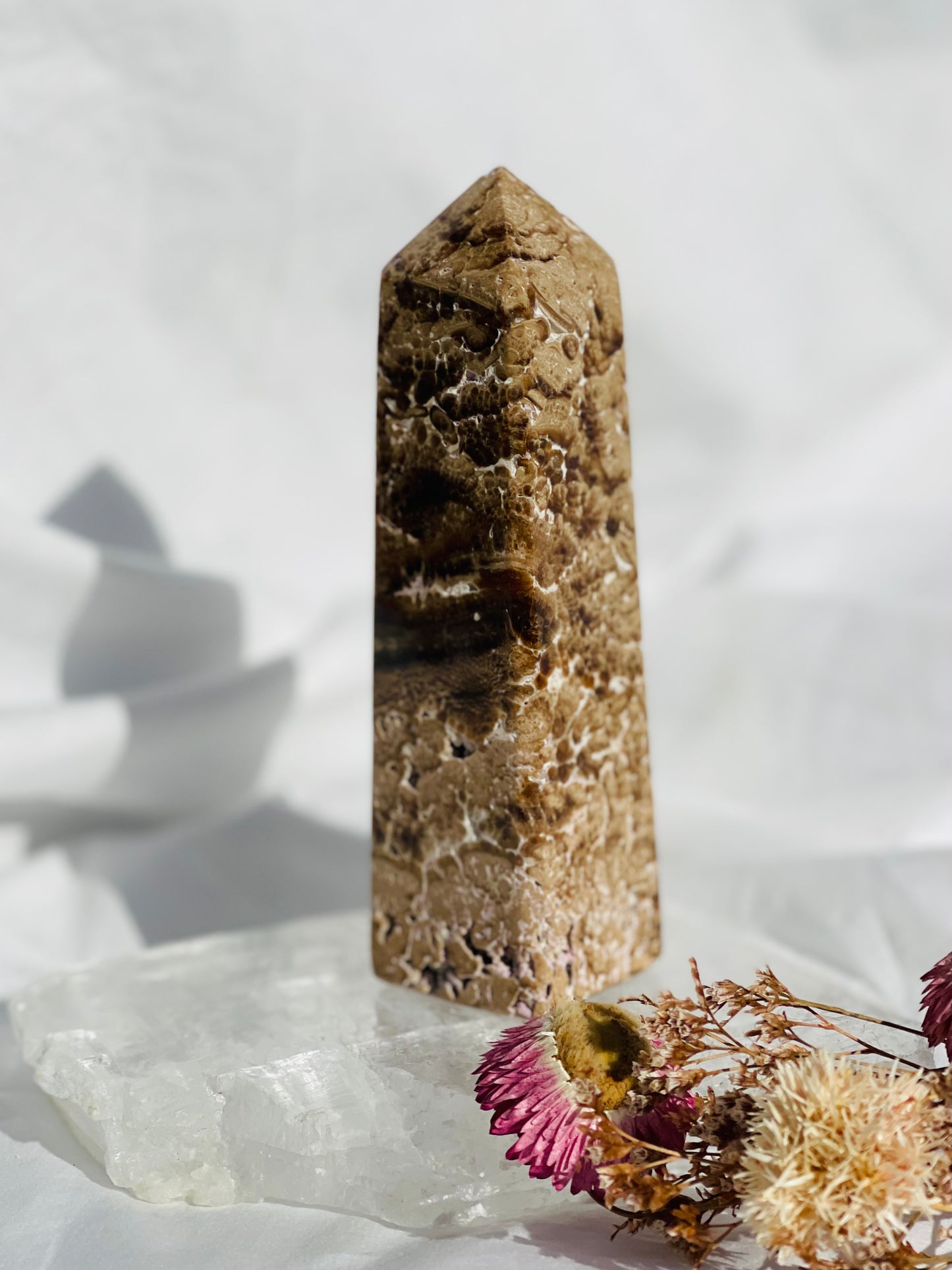 Chocolate Calcite Point