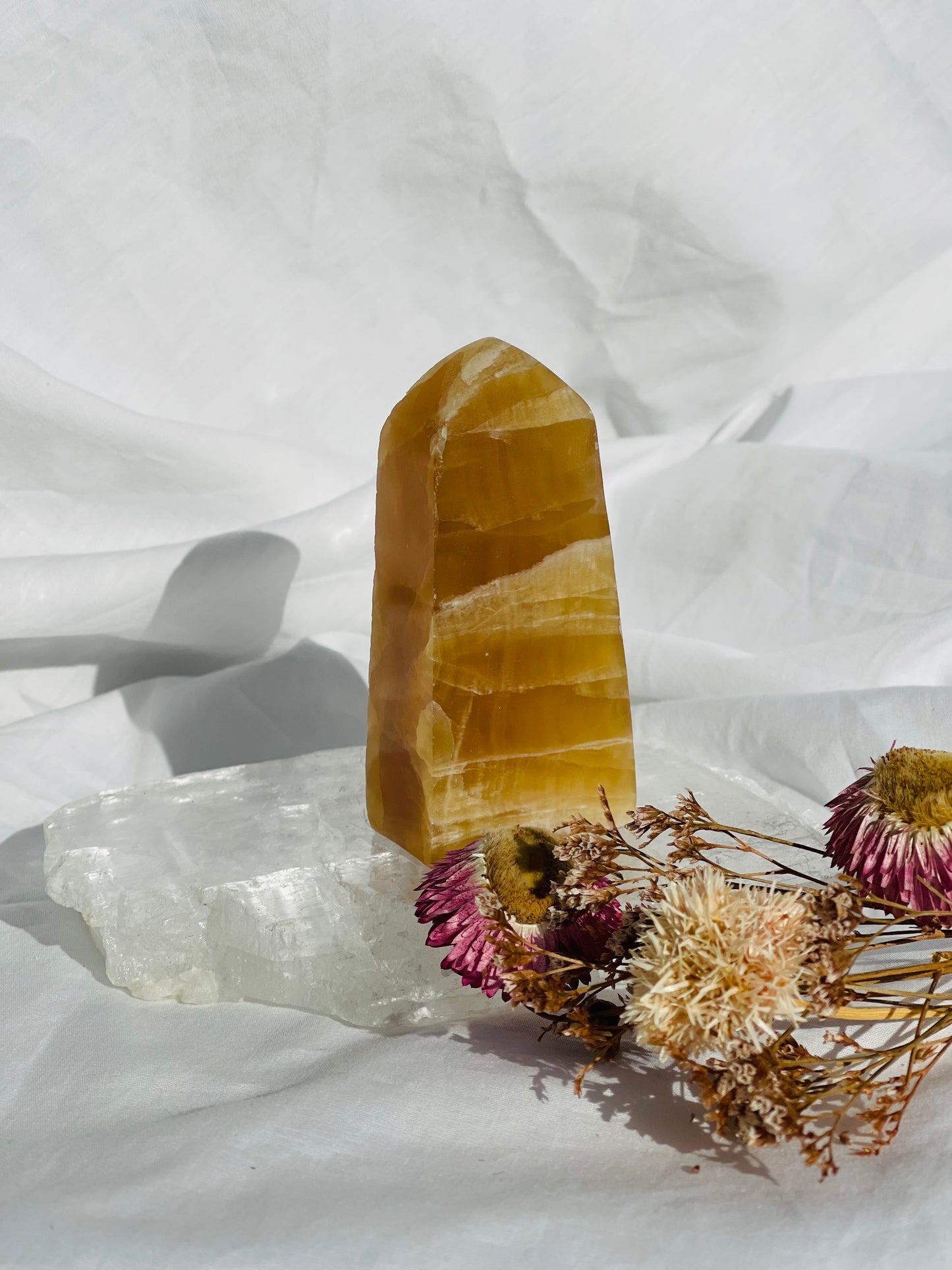 Caramel Calcite Point