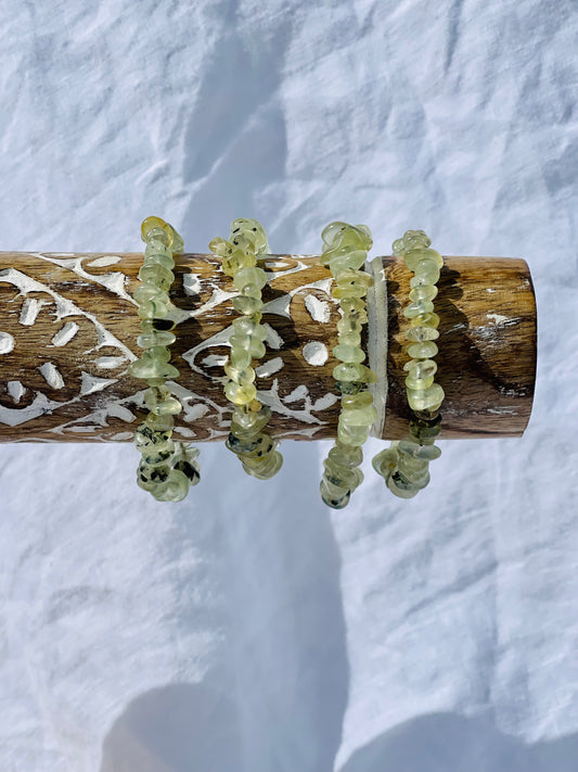 Prehnite Chip Bracelet