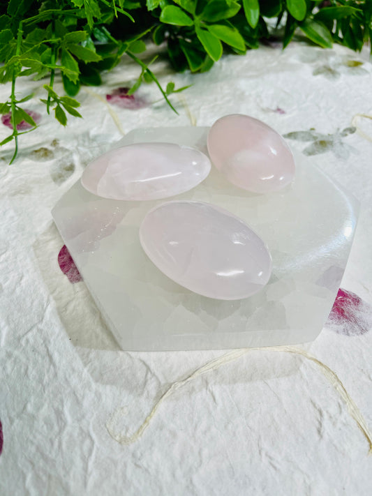 Mangano Pink Calcite Palmstone