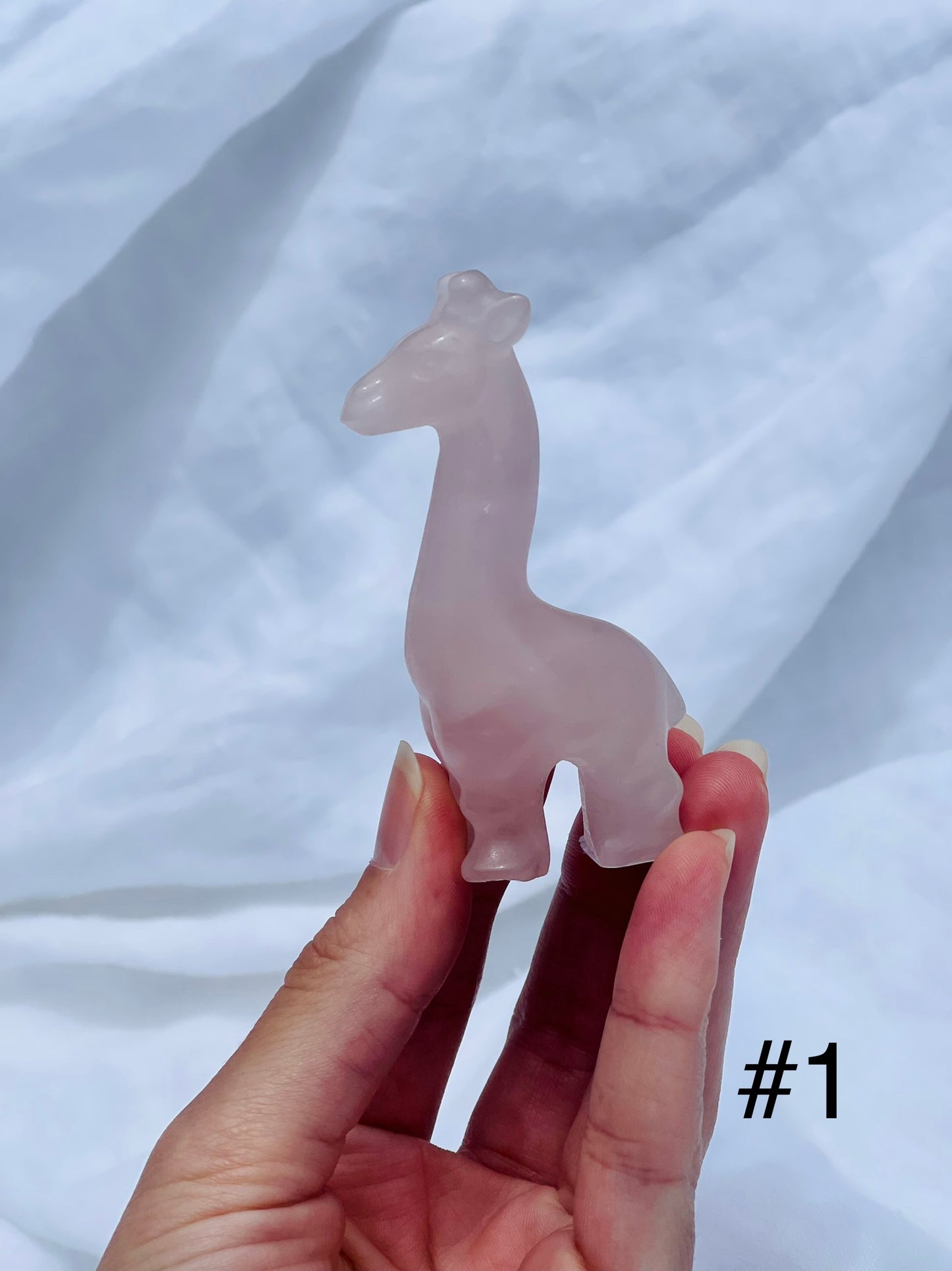 Rose Quartz Giraffe