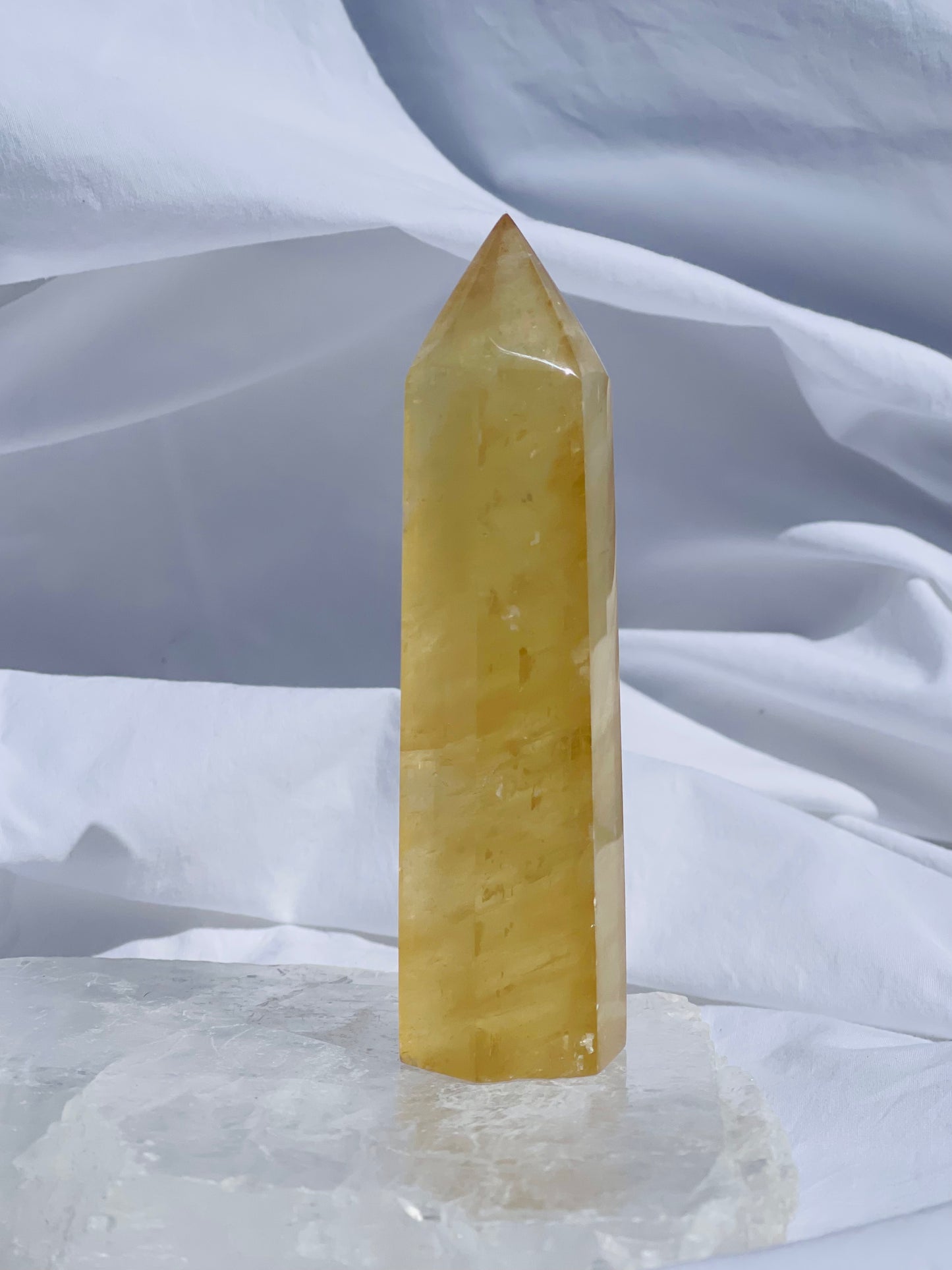 Honey Calcite Point