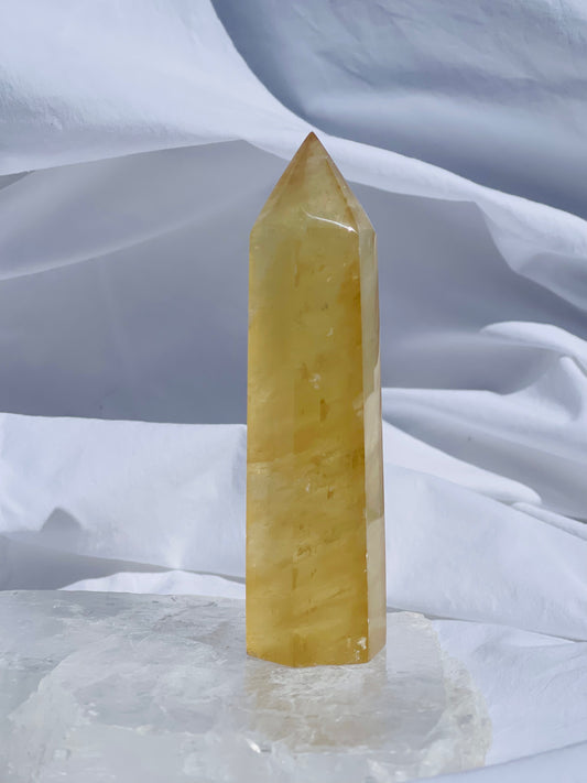Honey Calcite Point
