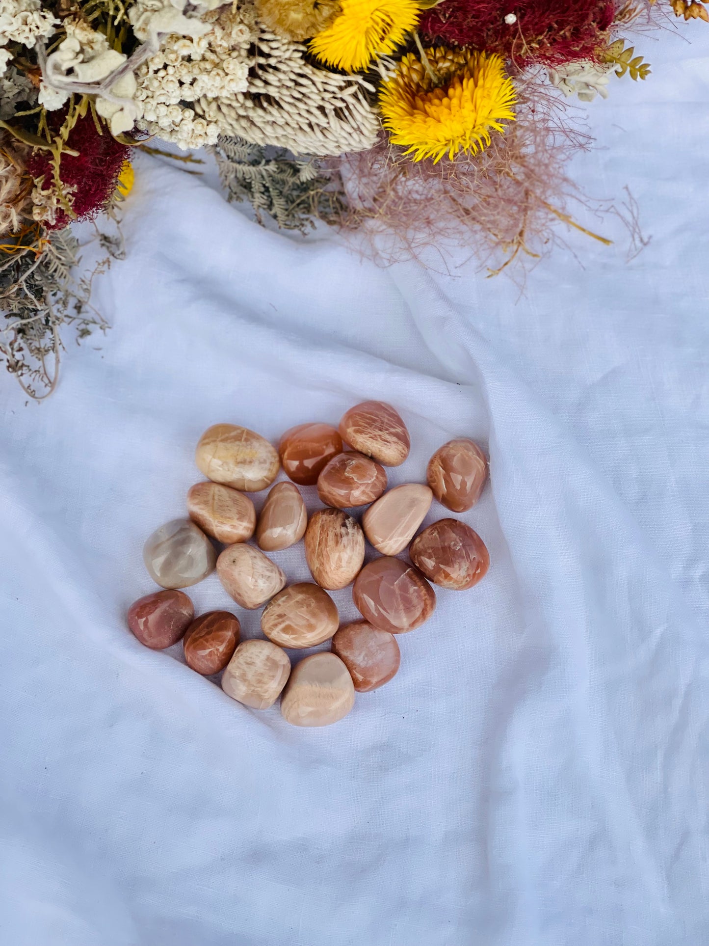 Peach Moonstone Tumble