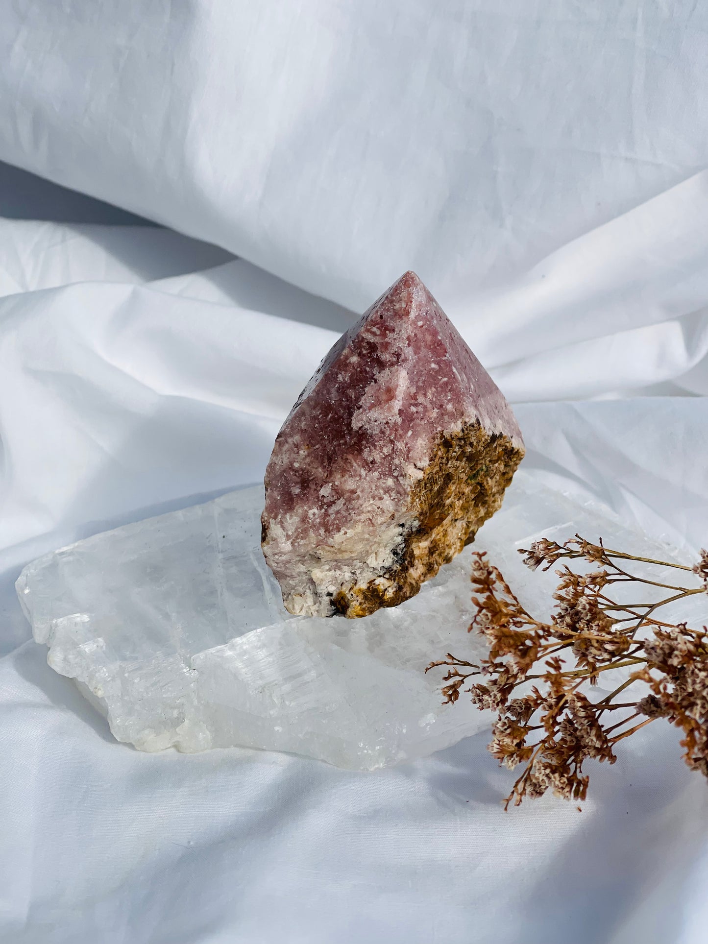 Pink Amethyst Rough Point