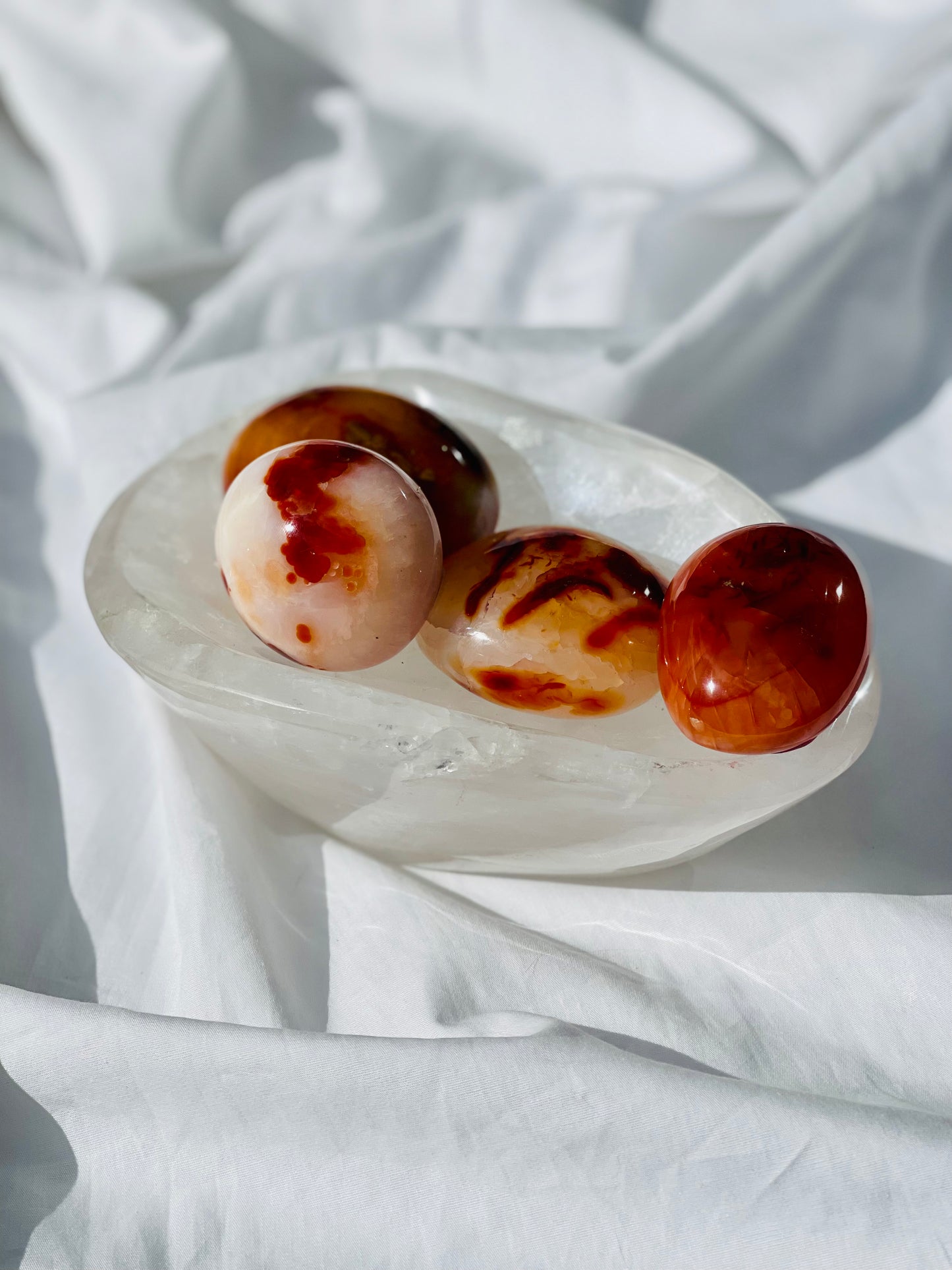 Carnelian Palm Stone