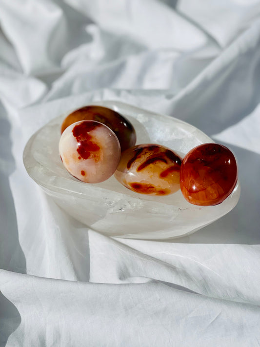 Carnelian Palm Stone