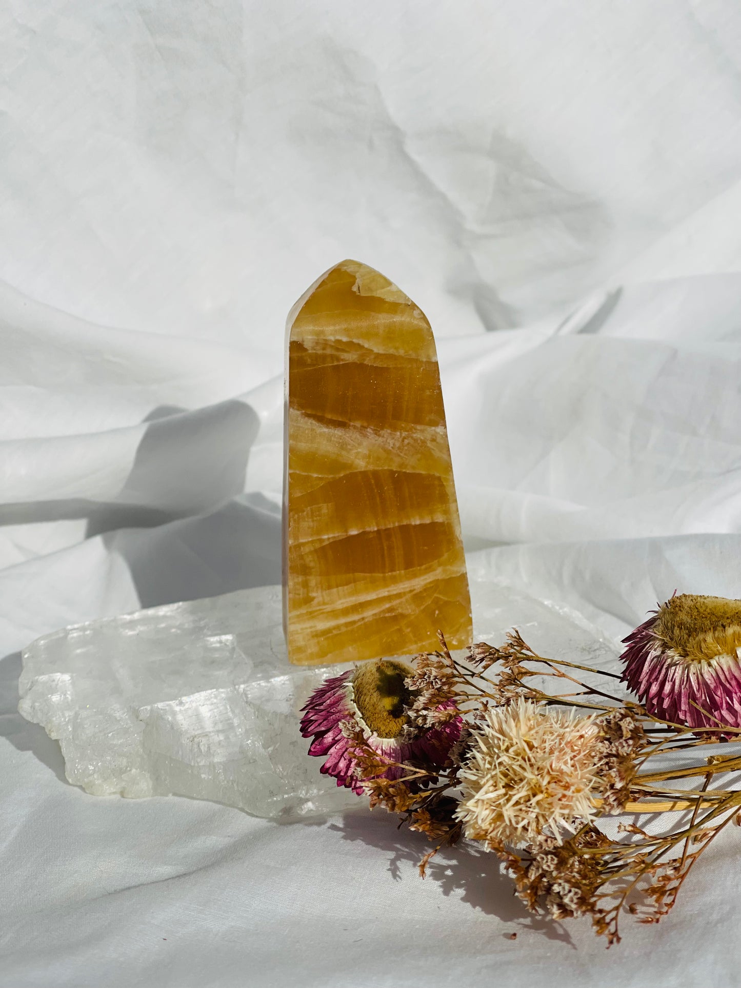 Caramel Calcite Point