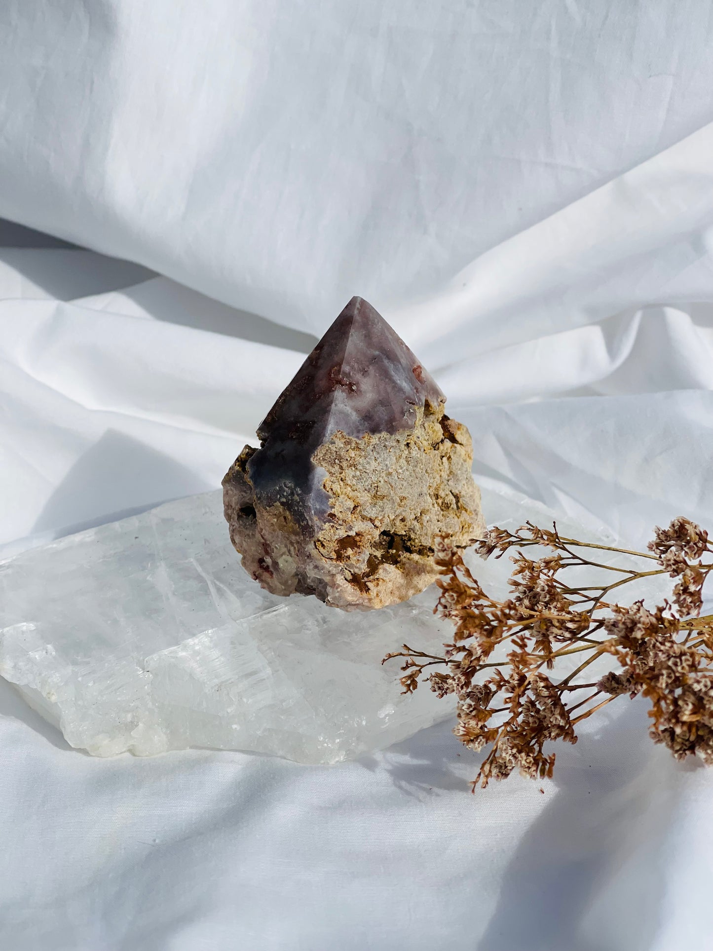 Pink Amethyst Rough Point