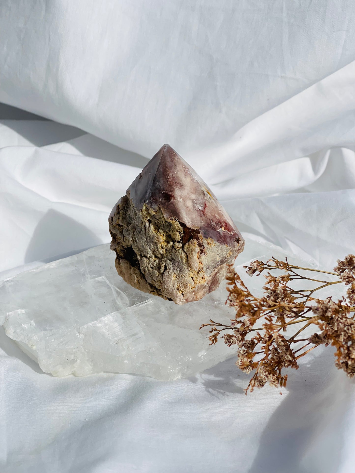 Pink Amethyst Rough Point