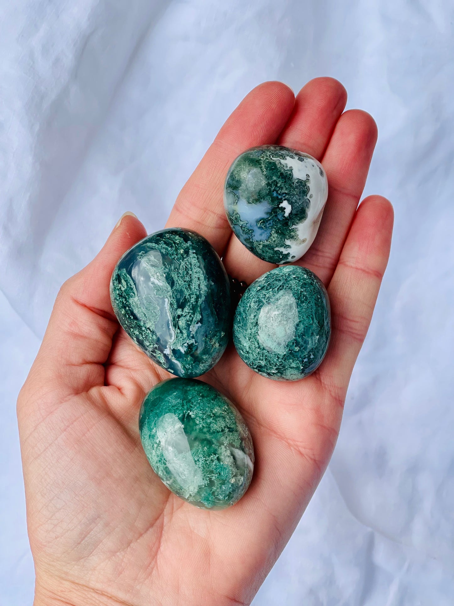 Green Moss Agate Tumble - Jumbo