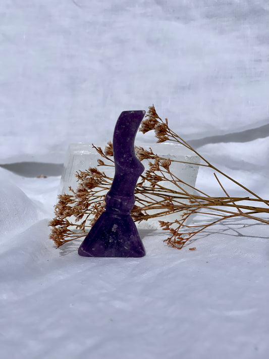 Lepidolite Witch Broom