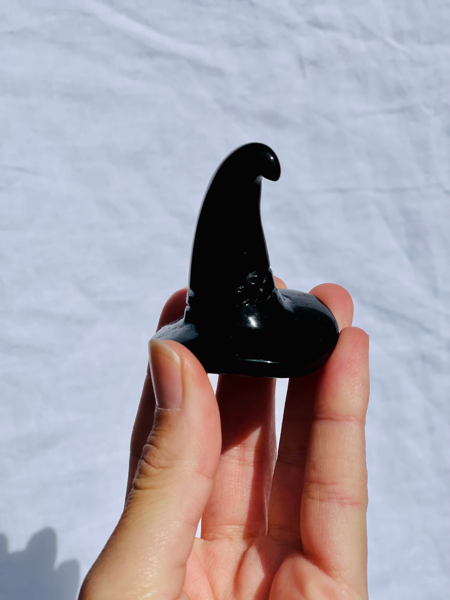 Black Obsidian Witch Hat