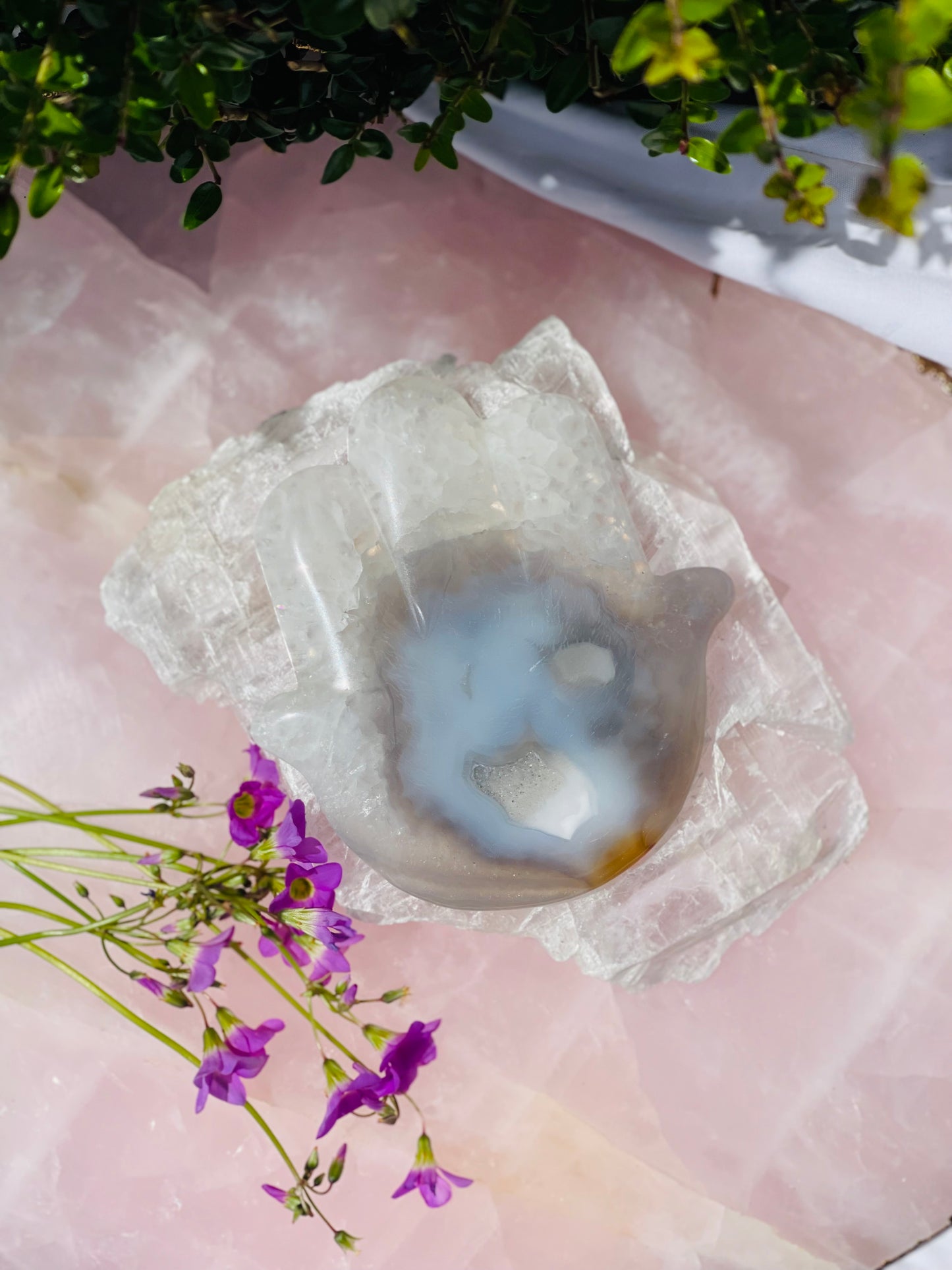 Agate Hamsa Hand