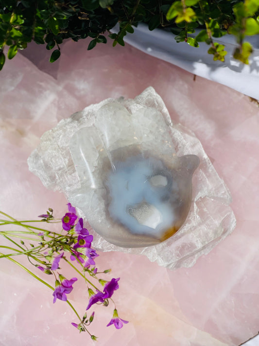 Agate Hamsa Hand