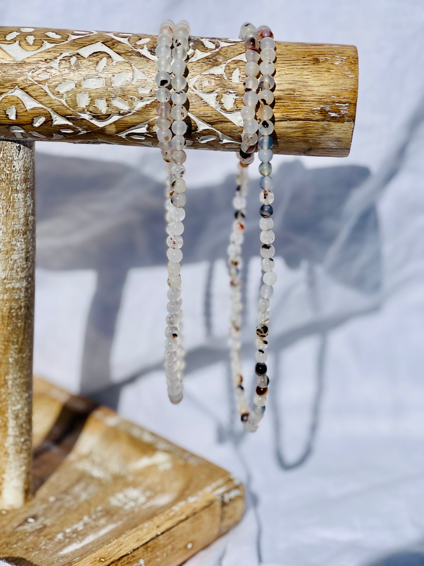 Aquatic Agate Wrap Bracelet