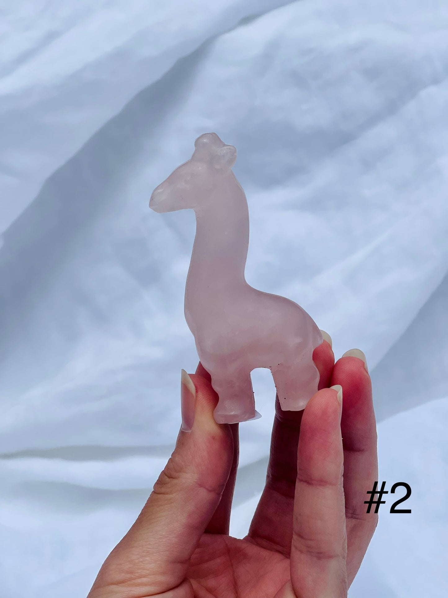 Rose Quartz Giraffe