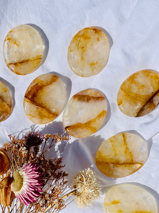 Golden Healer Worry Stone