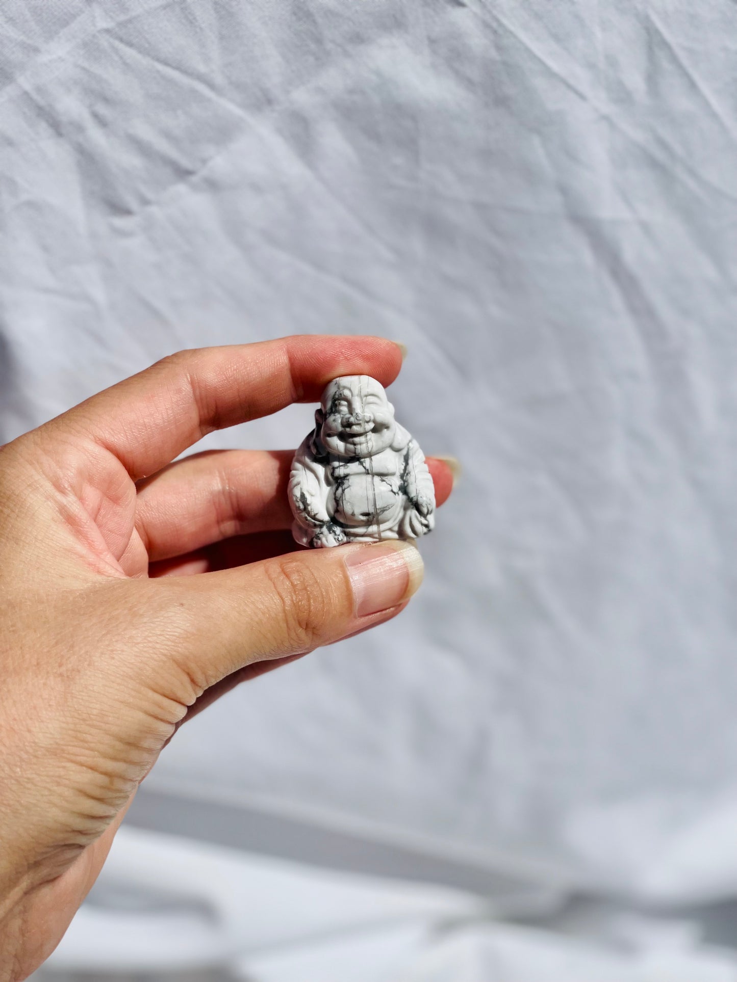 Howlite Buddha