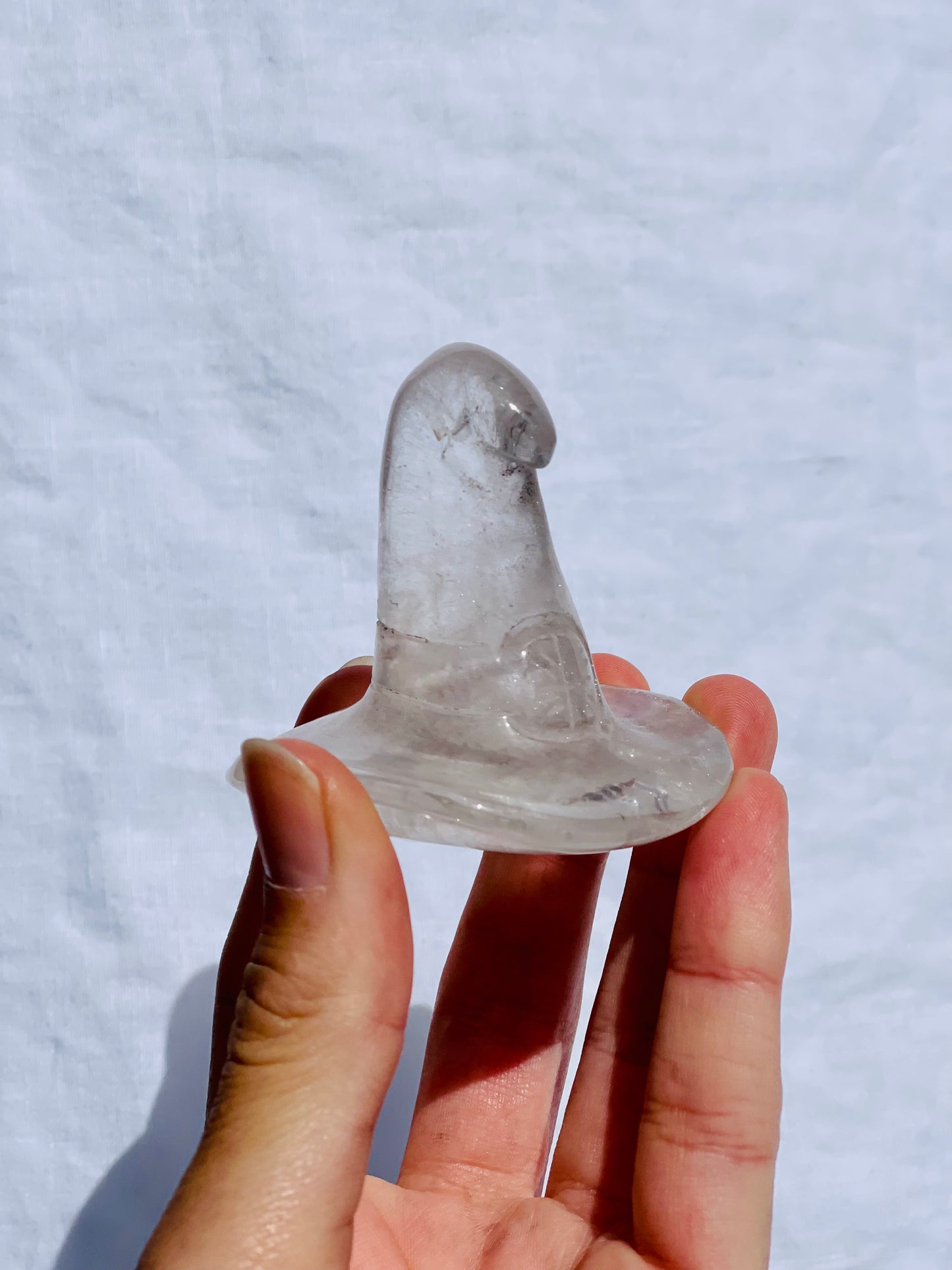 Clear Quartz Witch Hat