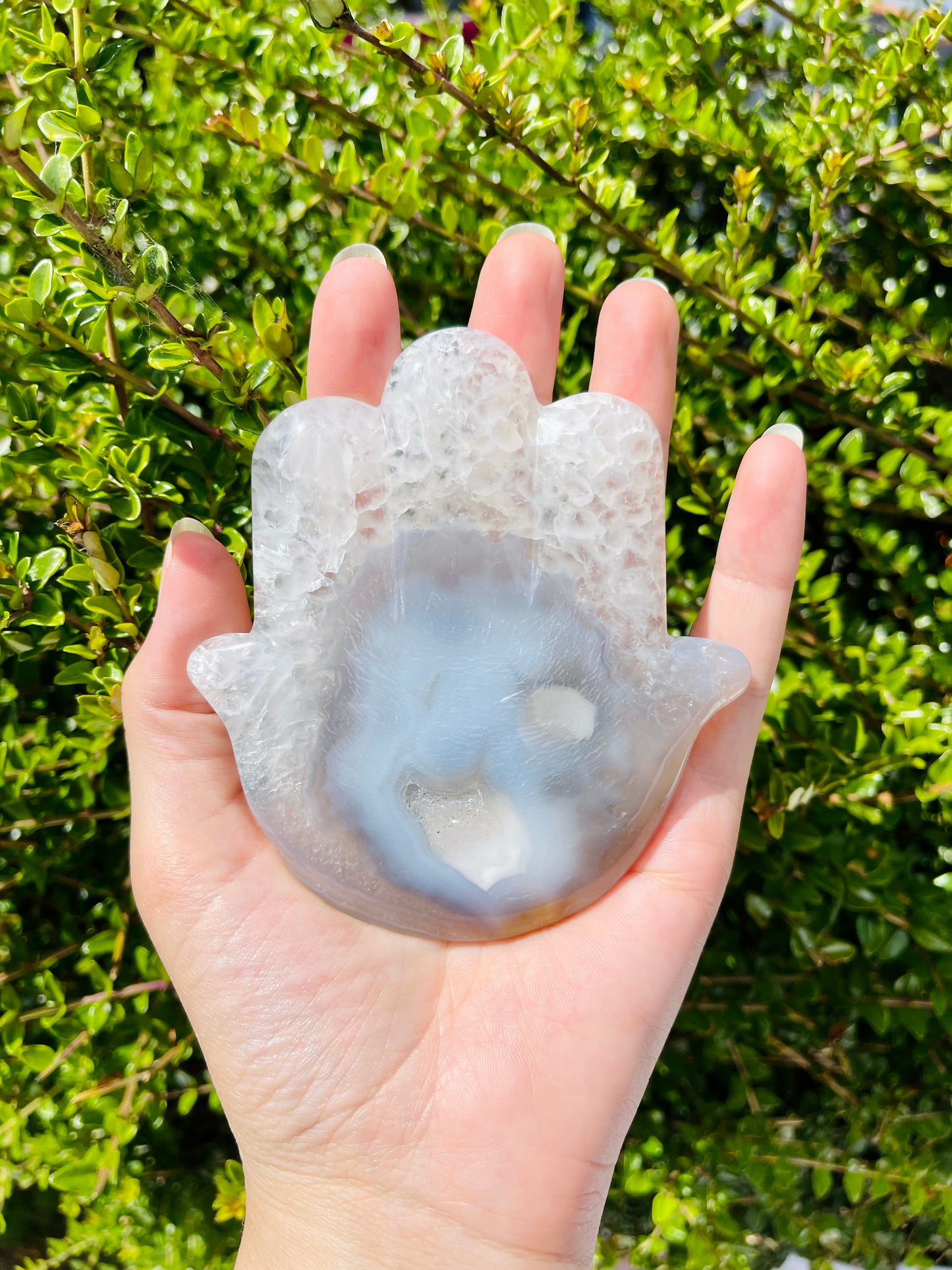 Agate Hamsa Hand