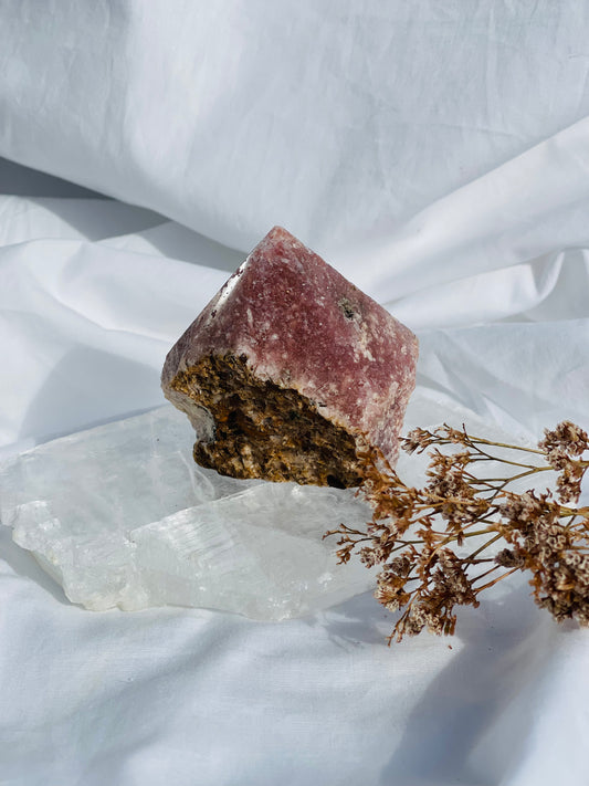 Pink Amethyst Rough Point
