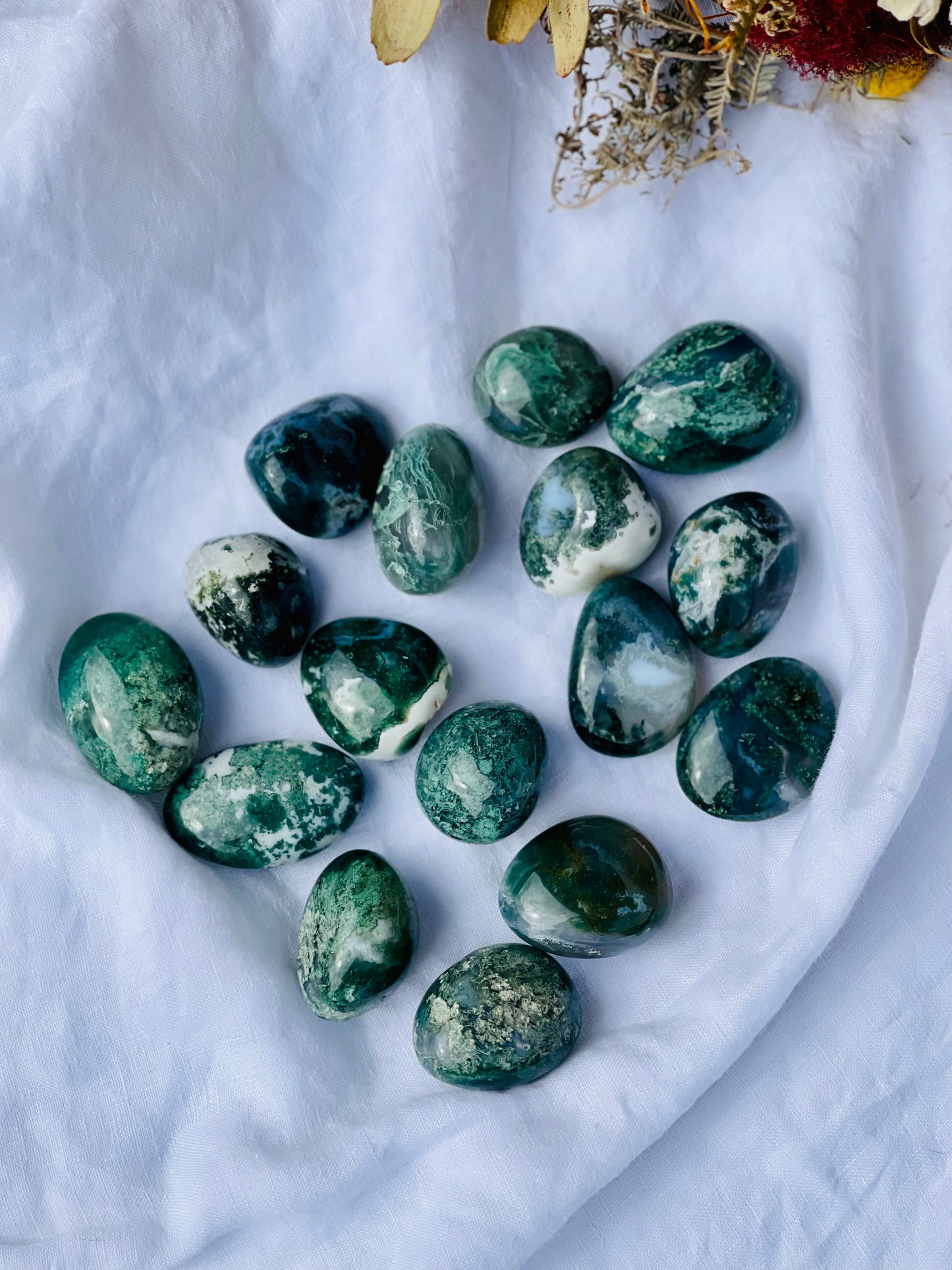 Green Moss Agate Tumble - Jumbo