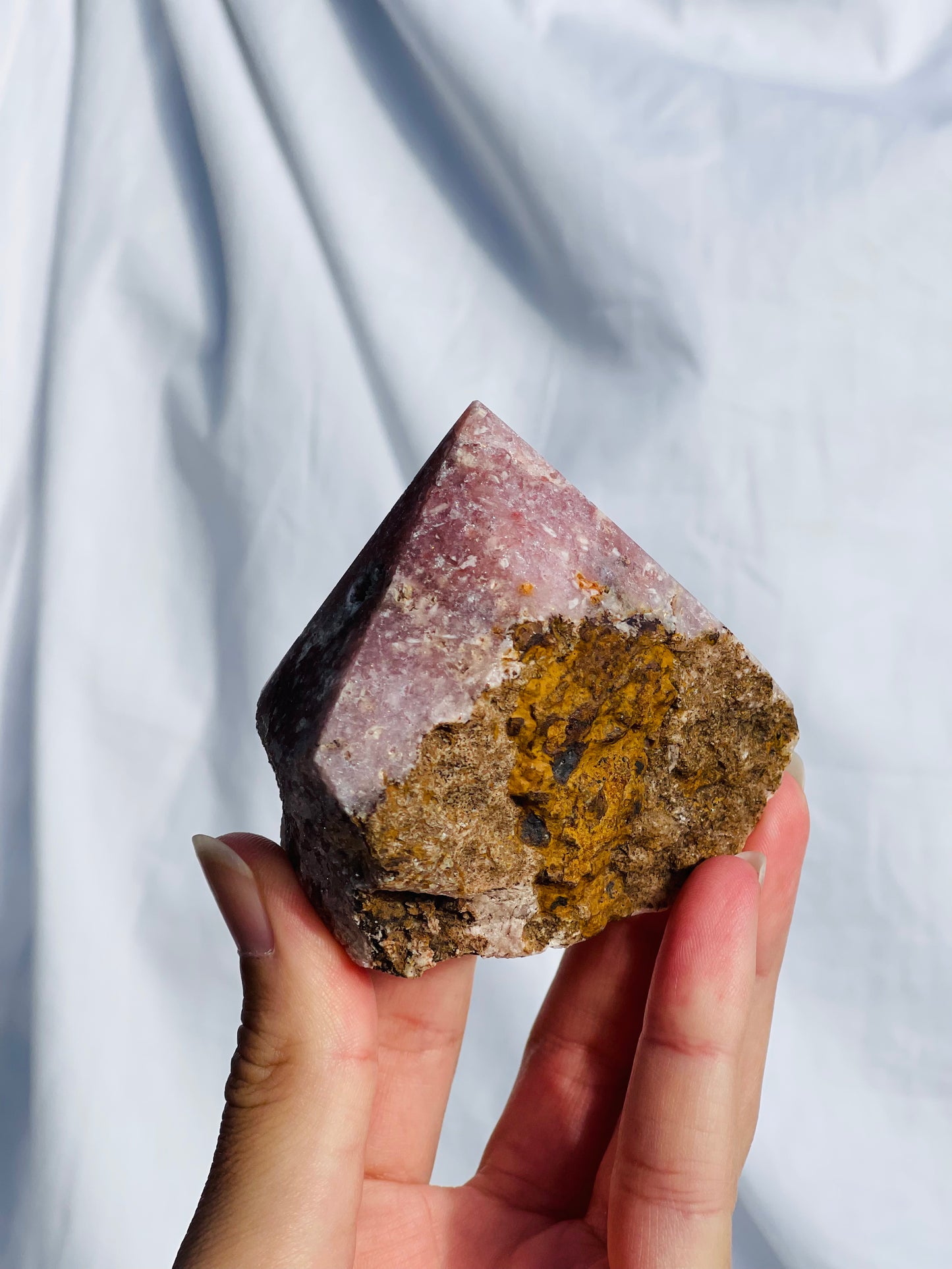 Pink Amethyst Rough Point