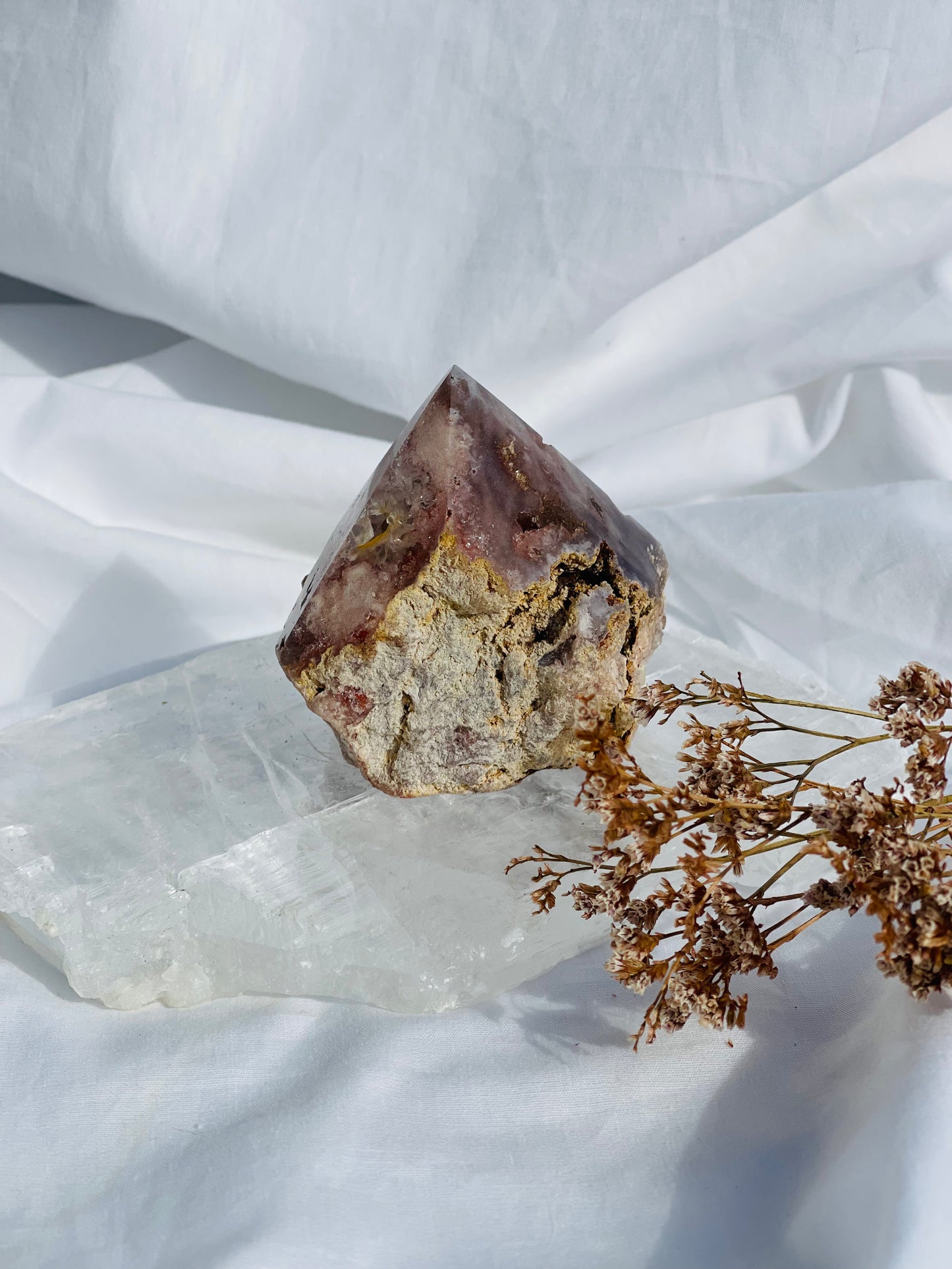 Pink Amethyst Rough Point
