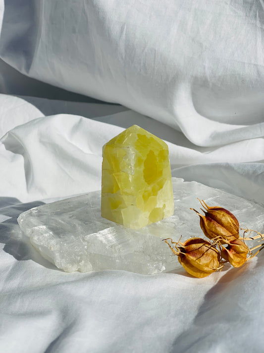Lemon Calcite Point
