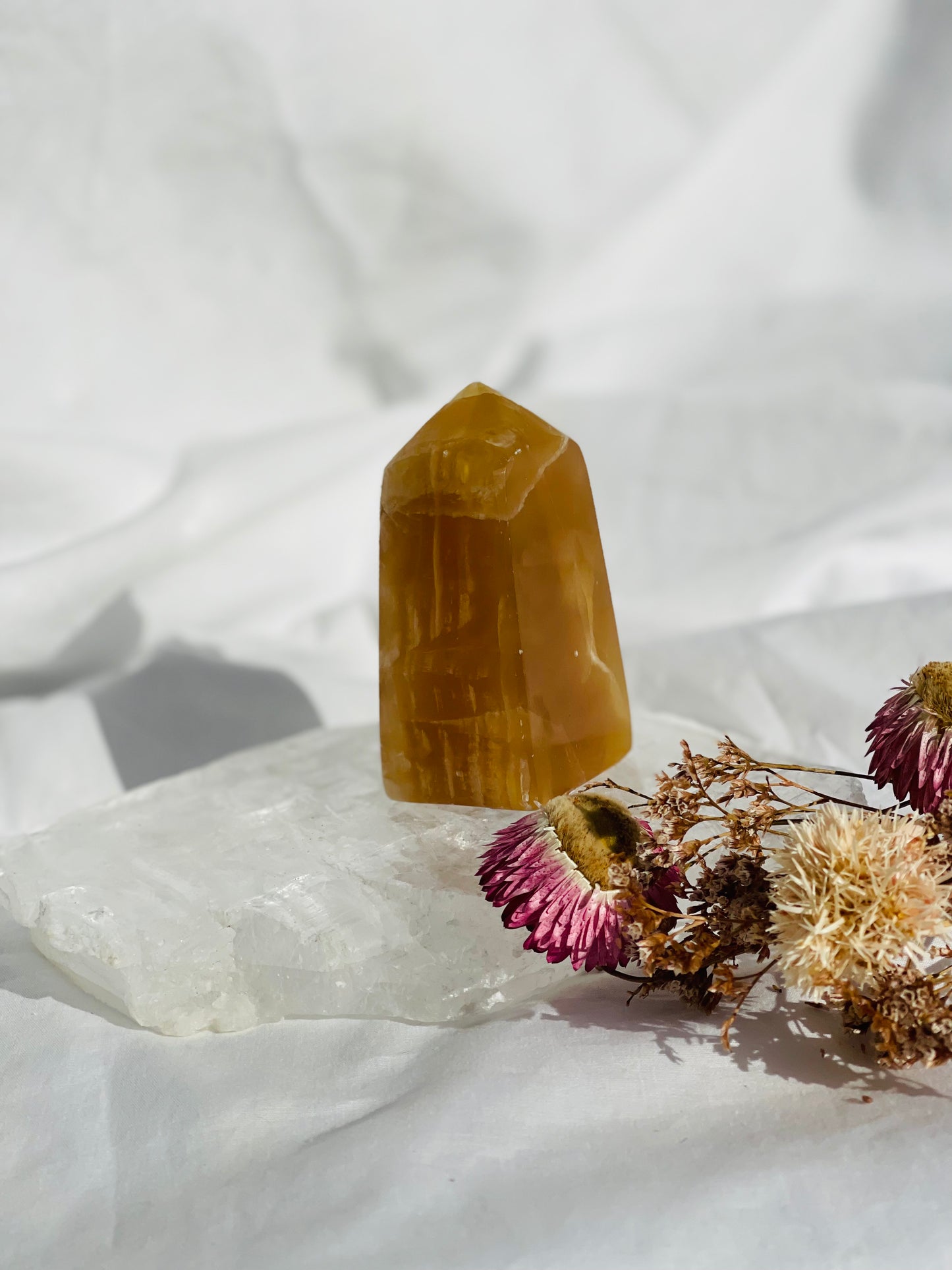 Caramel Calcite Point