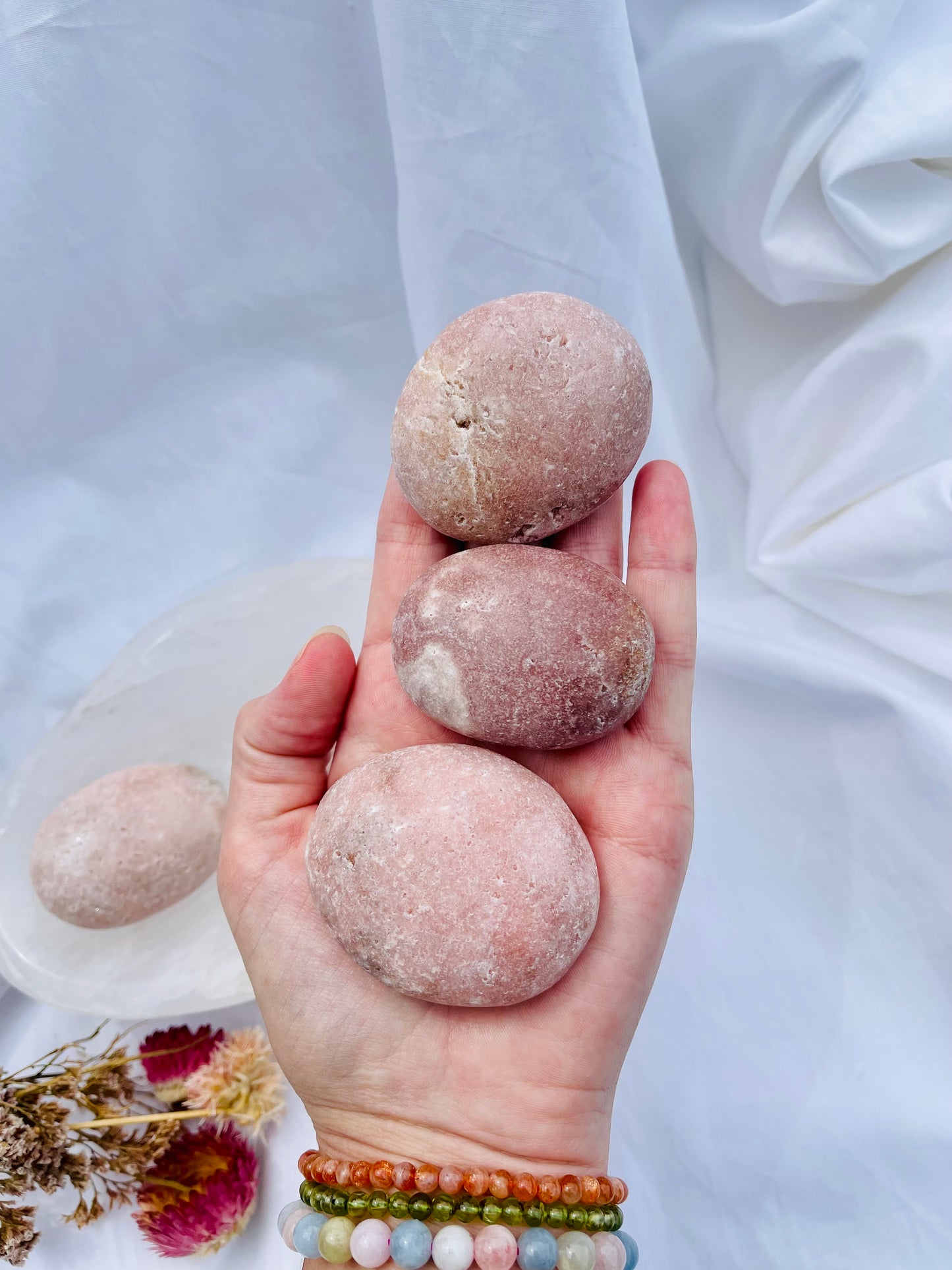 Pink Amethyst Palmstone