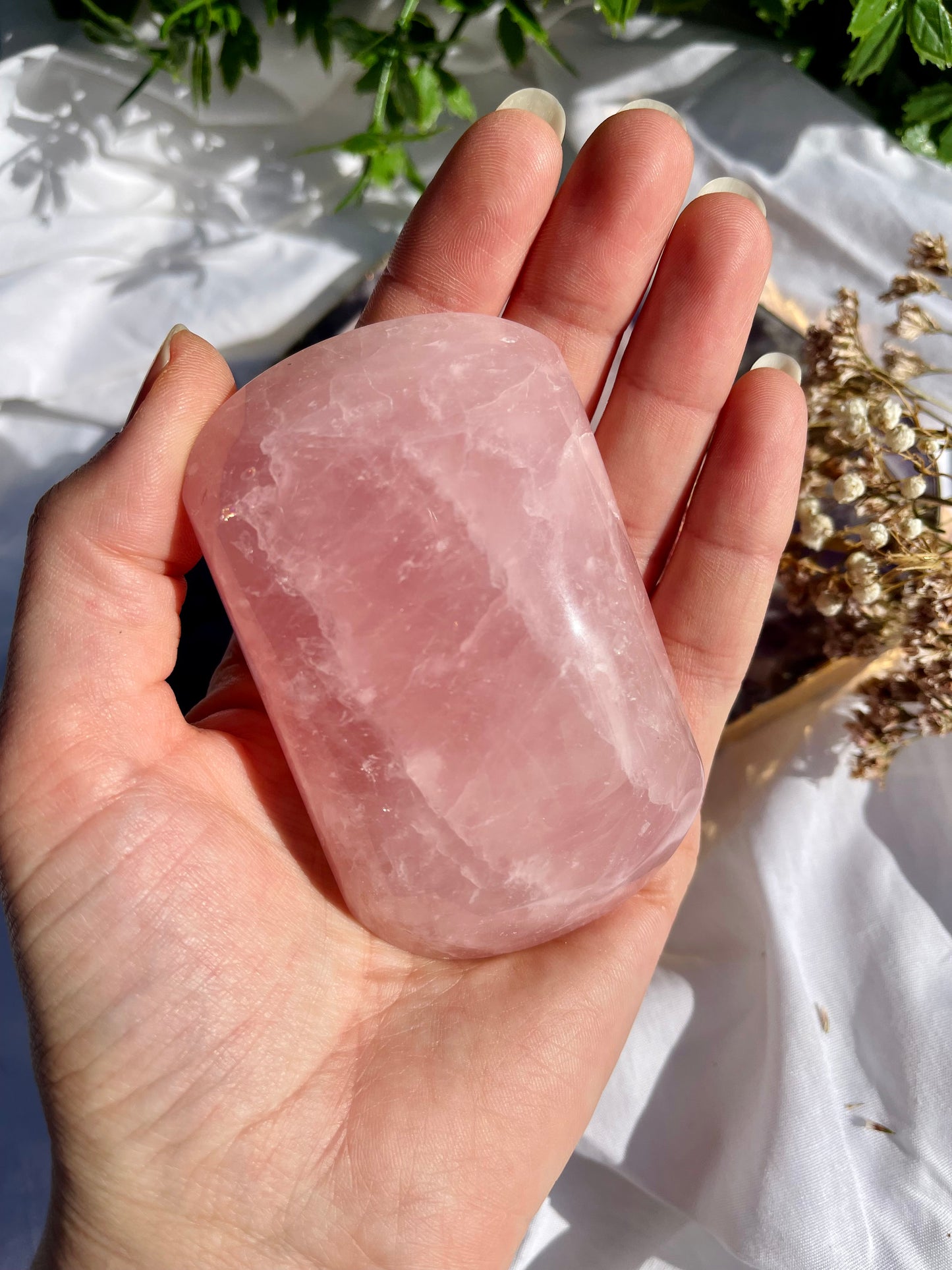 Rose Quartz Palmstone